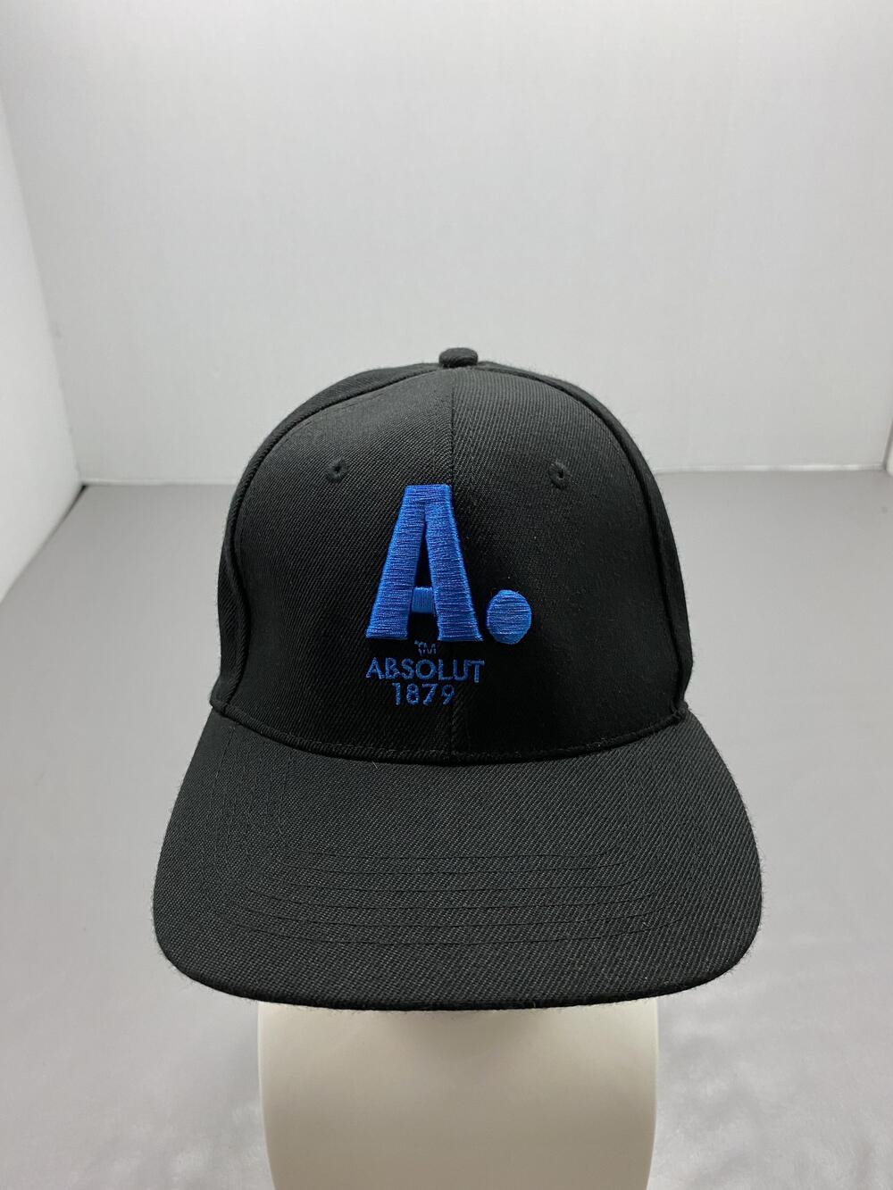 Absolut Hat Cap Snap Back One Size Black Embroidered Baseball Mens Adjustable